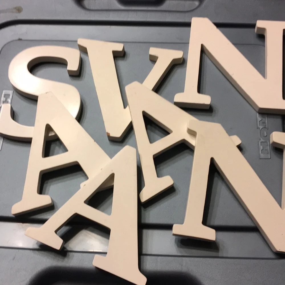 Ready to paint letters